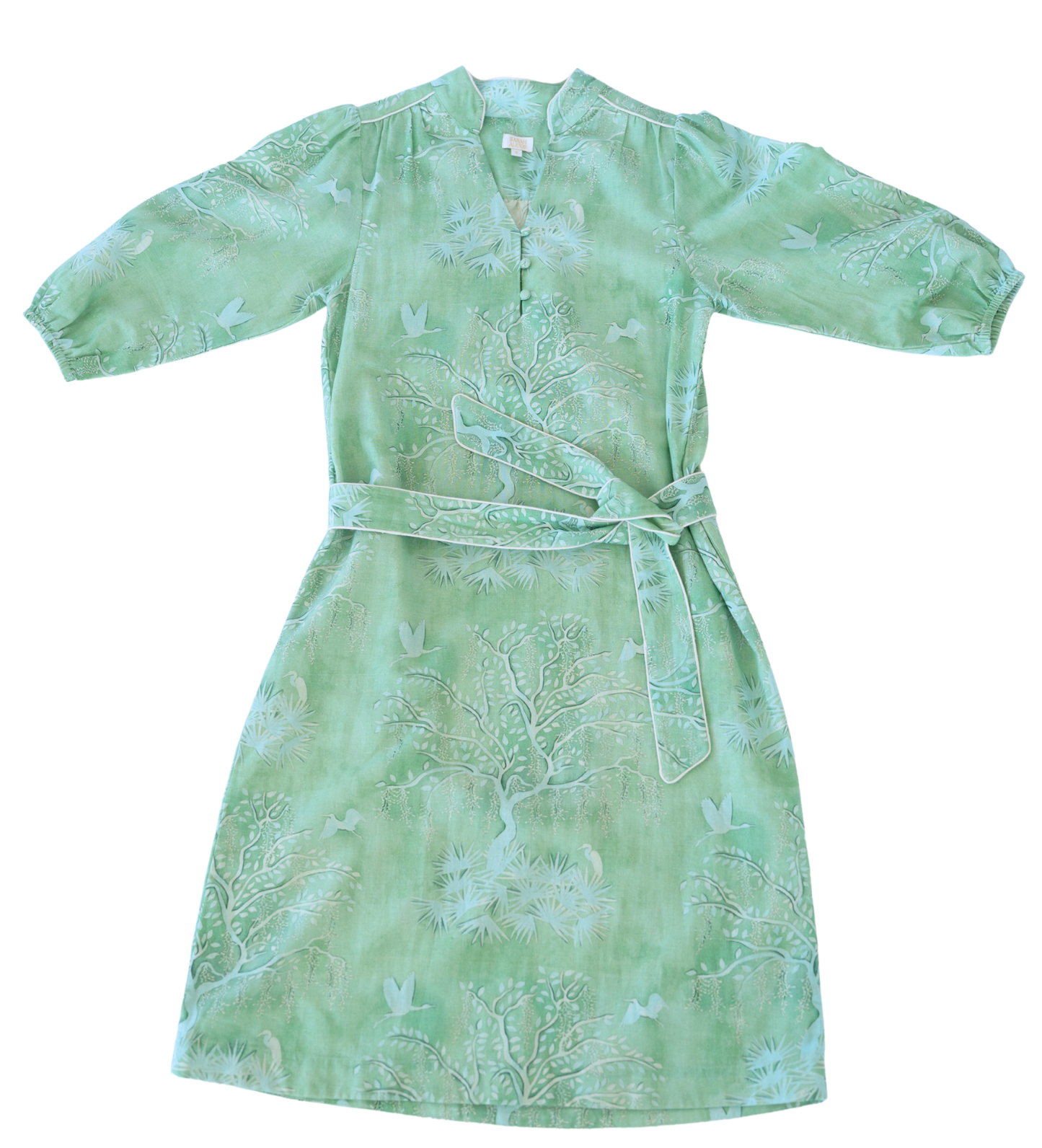 Faith Caftan - Green Lowcountry Watercolor