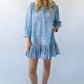 Whalen Shirt Dress - Purple Lowcountry Watercolor