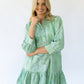 Whalen Shirt Dress - Green Lowcountry Watercolor