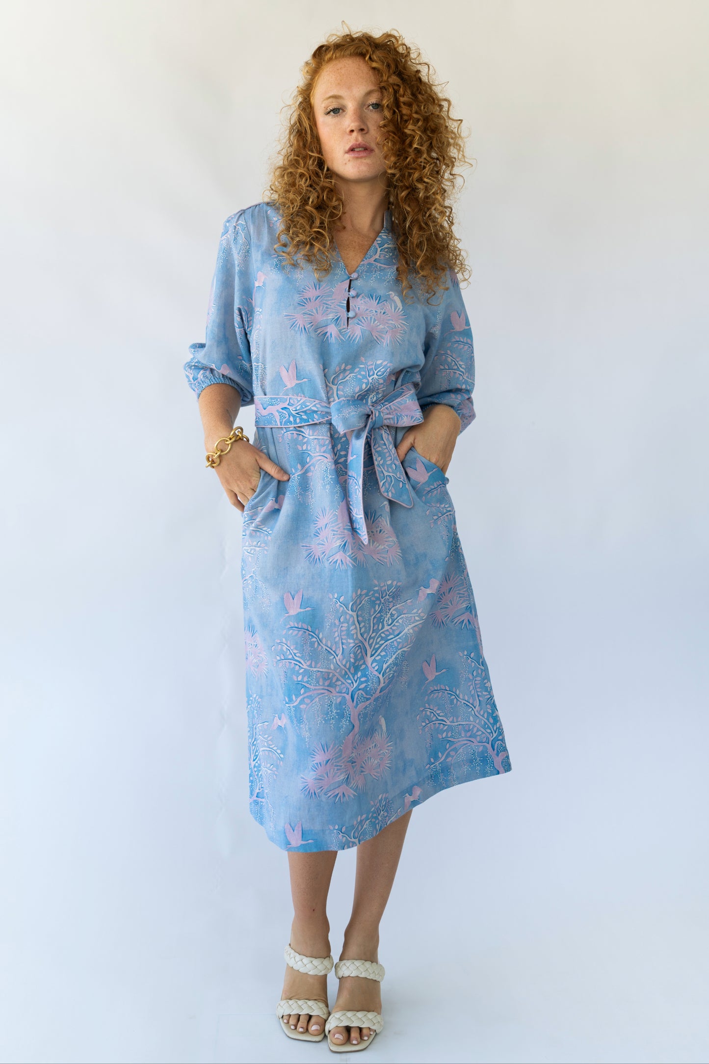 Faith Caftan - Purple Lowcountry Watercolor