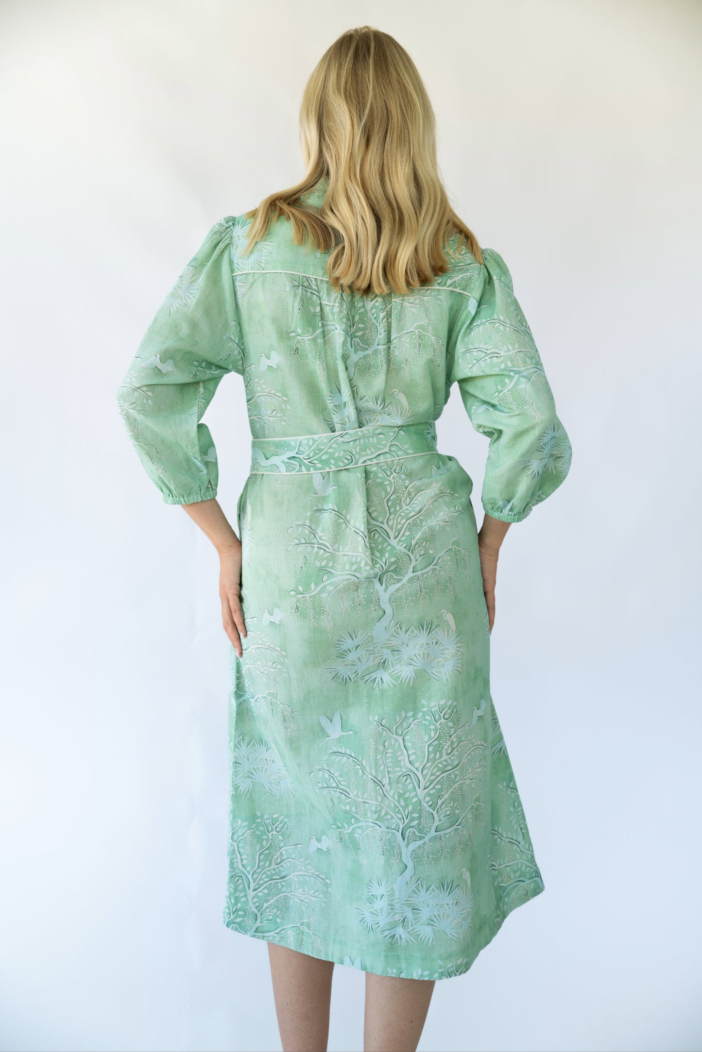 Faith Caftan - Green Lowcountry Watercolor