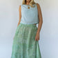 Florence Maxi Skirt - Green Lowcountry Watercolor