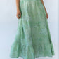 Florence Maxi Skirt - Green Lowcountry Watercolor