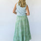 Florence Maxi Skirt - Green Lowcountry Watercolor