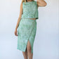 Michelle Skirt - Green Lowcountry Watercolor