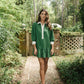 Whalen Shirt Dress - Emerald