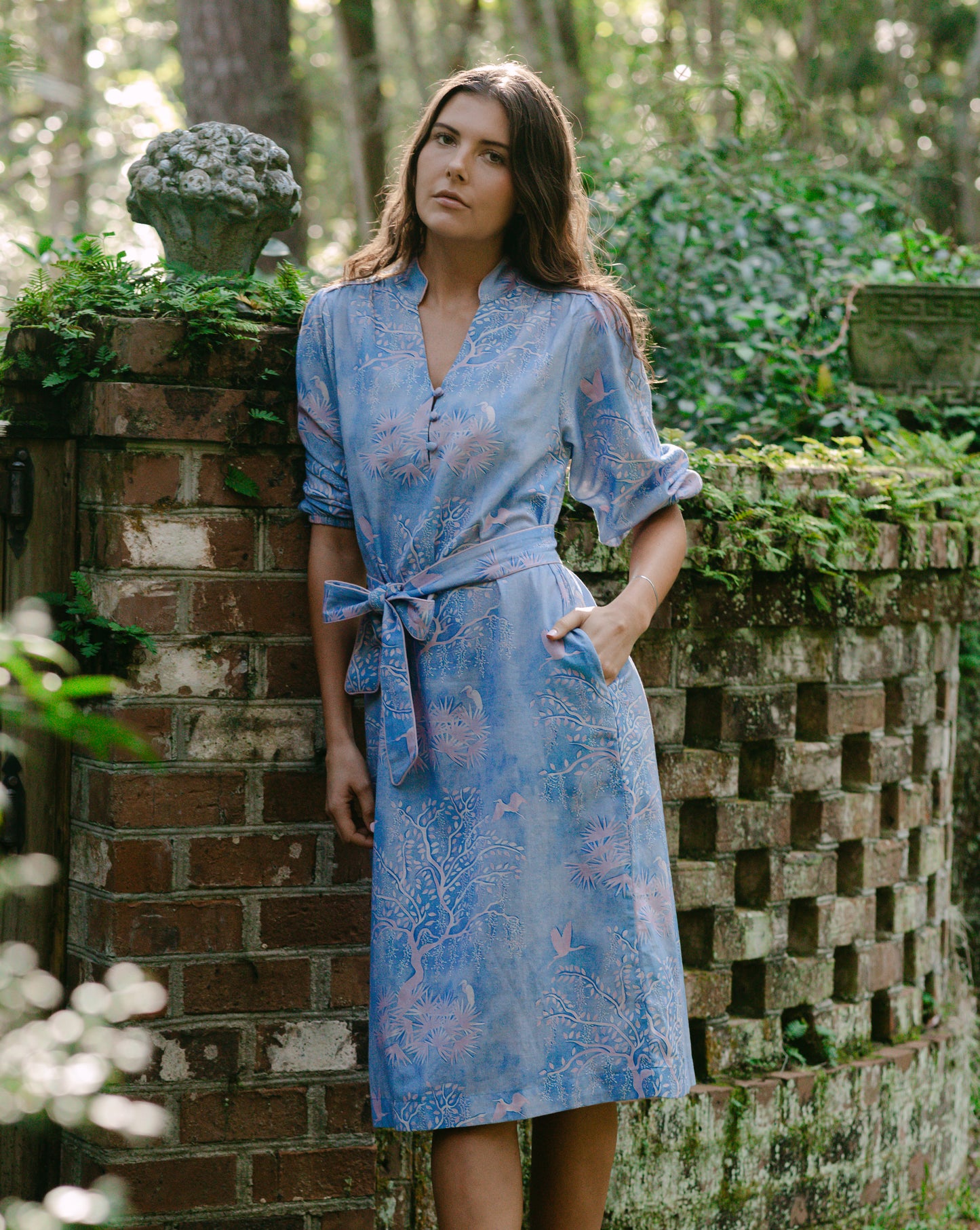 Faith Caftan - Purple Lowcountry Watercolor