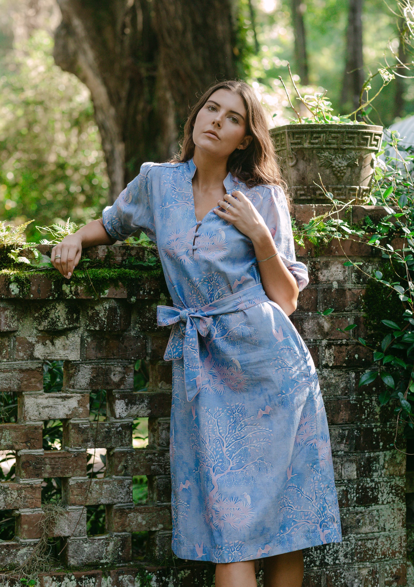 Faith Caftan - Purple Lowcountry Watercolor