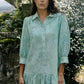 Whalen Shirt Dress - Green Lowcountry Watercolor