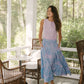 Florence Maxi Skirt - Purple Lowcountry Watercolor